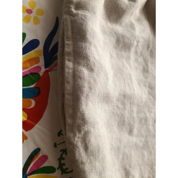 J Jill 100% Linen Pants Women XL Wide Leg Stretch Elastic Waist High Rise Ankle - Picture 7 of 7